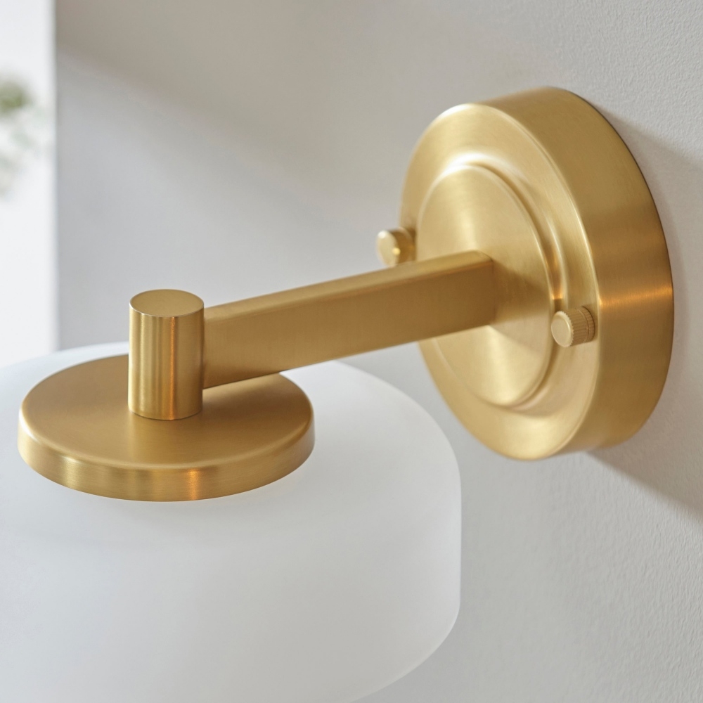 Zirvos Retro Globe Glass Wall Sconce - Elegant Brass-Inspired Shade Wall Light for Corridor T846