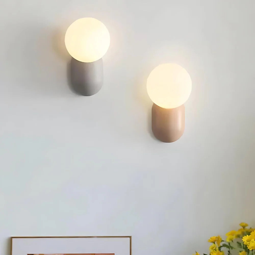 Luma Nordic Glass Orb Wall Light T2008