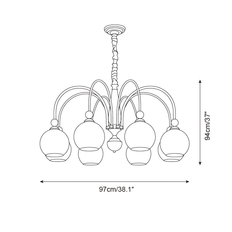 Solstice Glow Chandelier T1376
