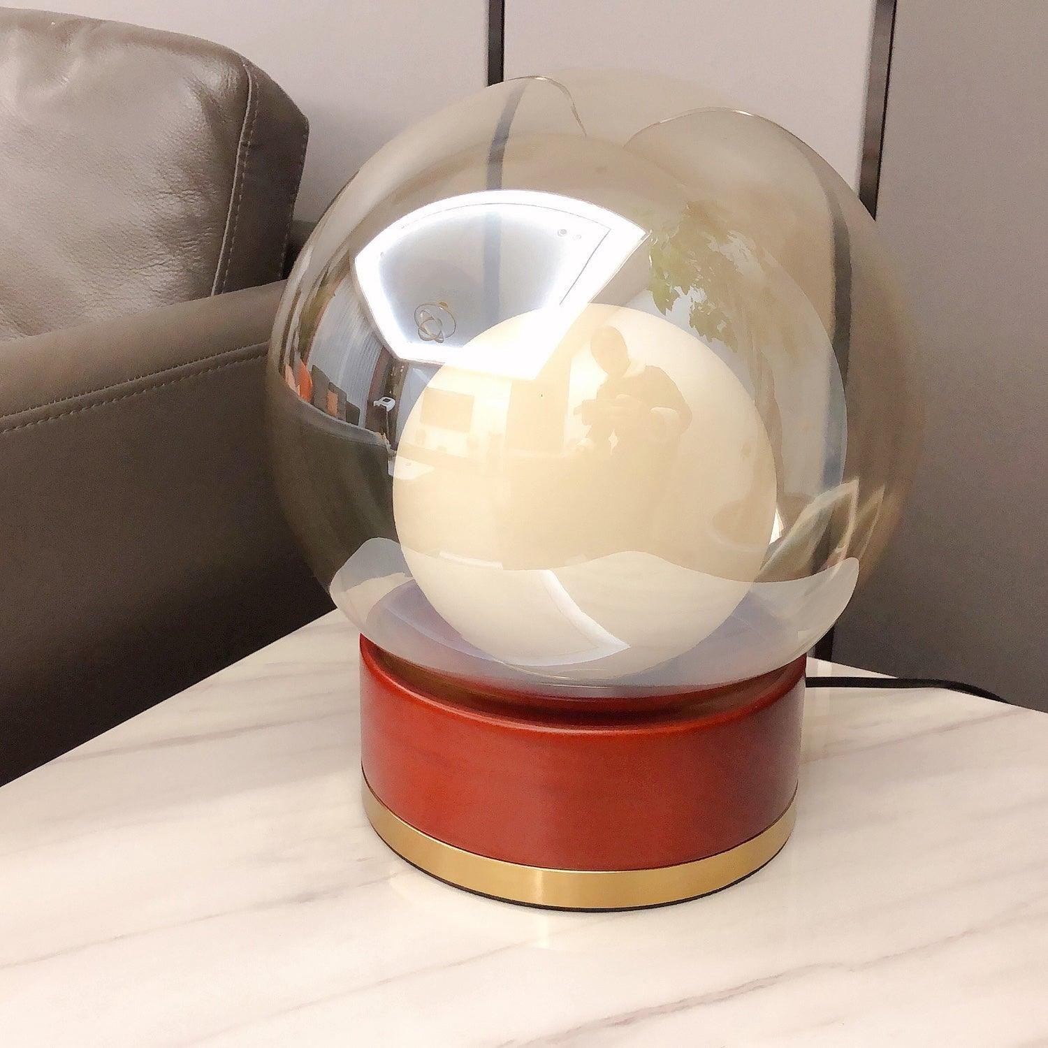 Simple Creative Wood Orb Table Lamp M423