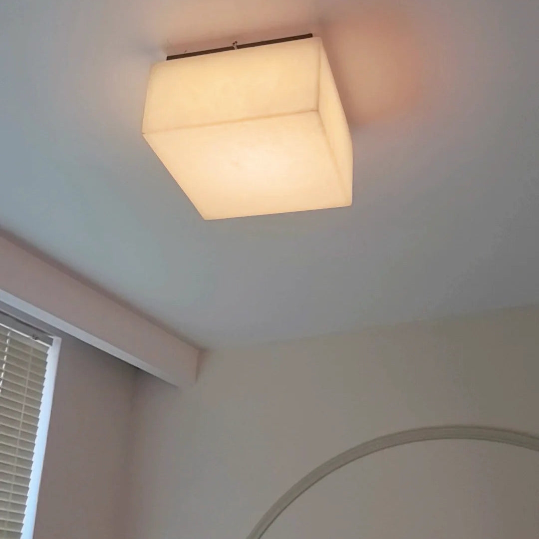 Rivage Alabaster Minimalist Ceiling Light T2172