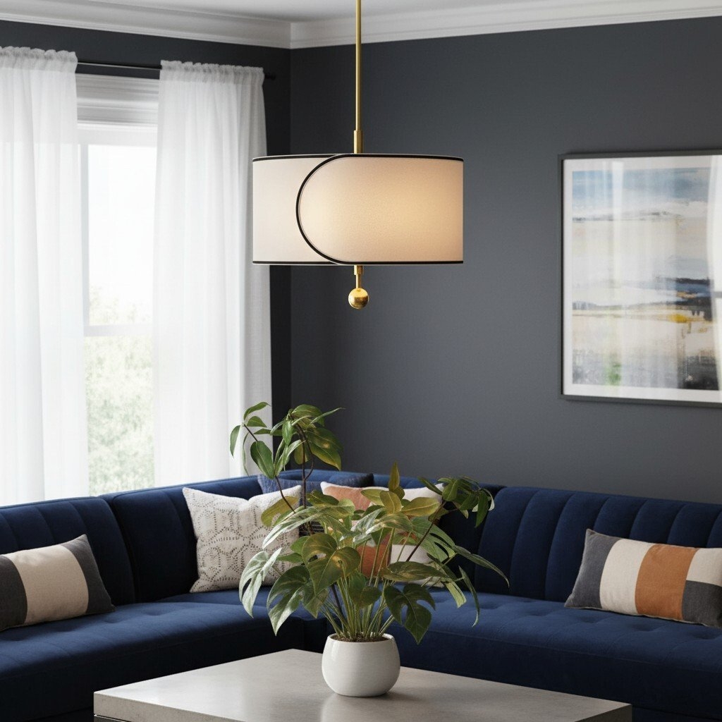Roven 3-Light Pendant - Layered Fabric for Dining Room Lighting T659
