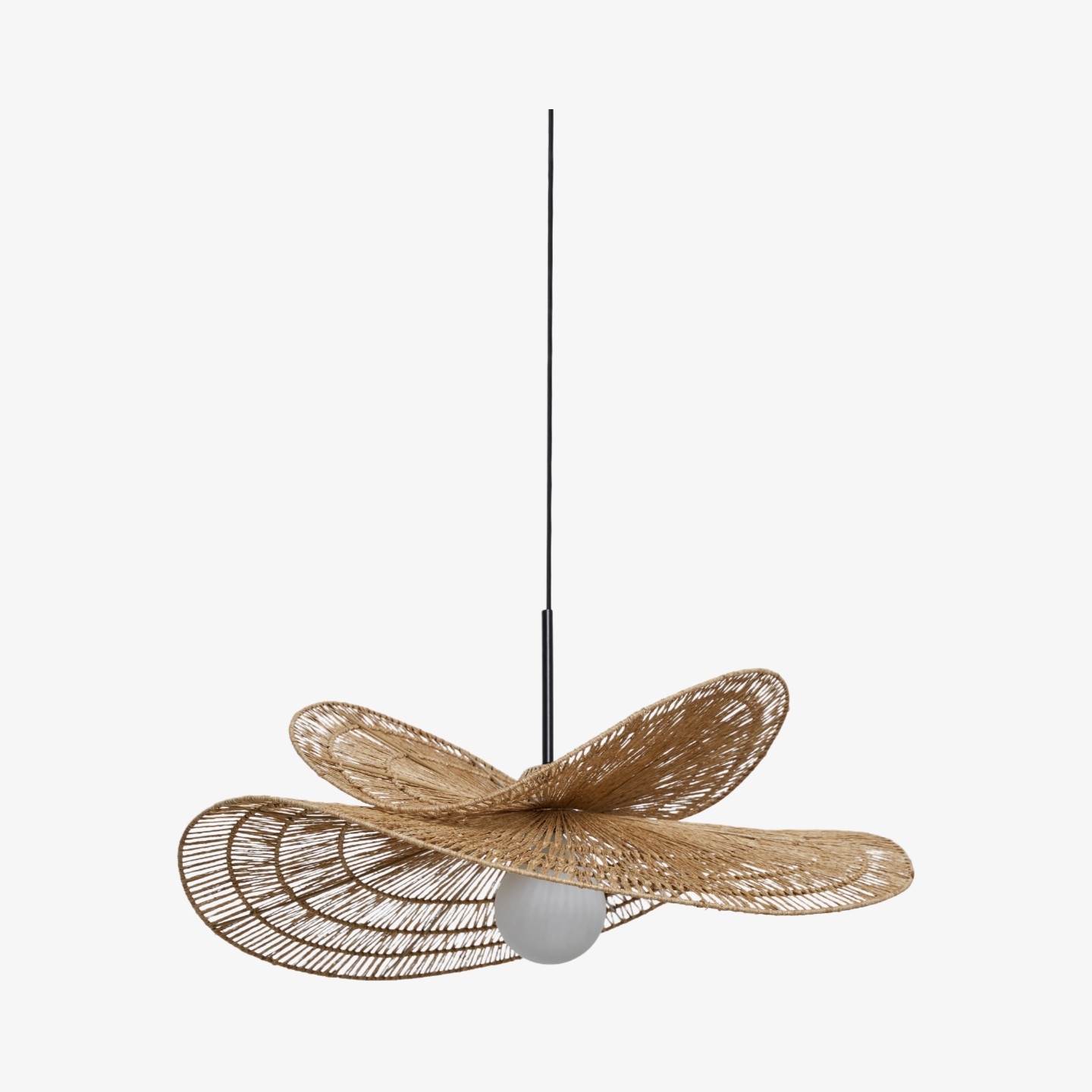 Florevian Tiered Shade Pendant Light with Woven Textured Design for Dining Room T670