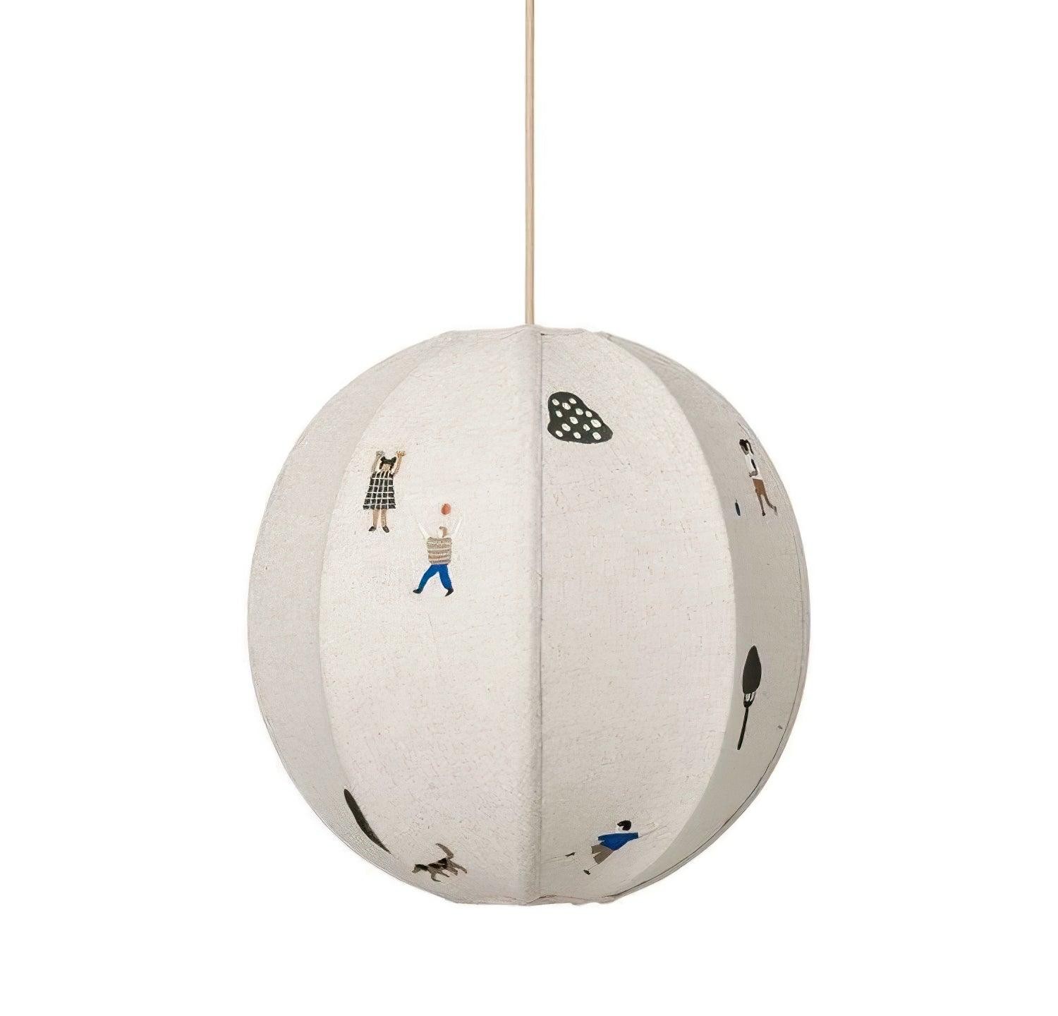Park Embroidered Textile Pendant Lamp M337
