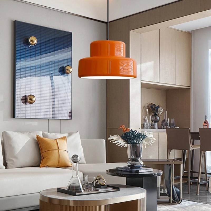 Round Pendant Light - Modern Metal for Kitchen S154