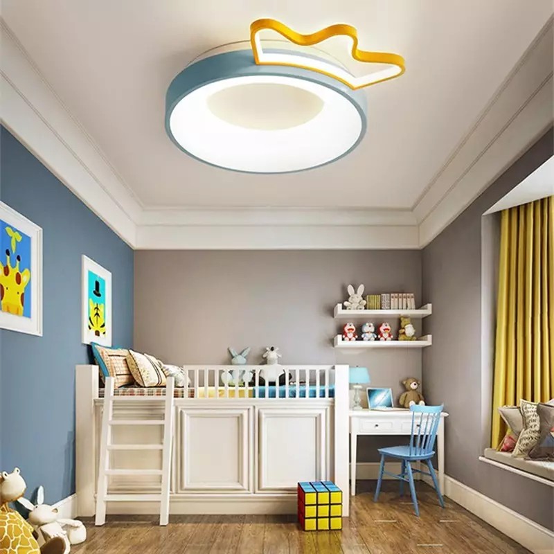 Cartoon Crown Led Ceiling Lamp S71