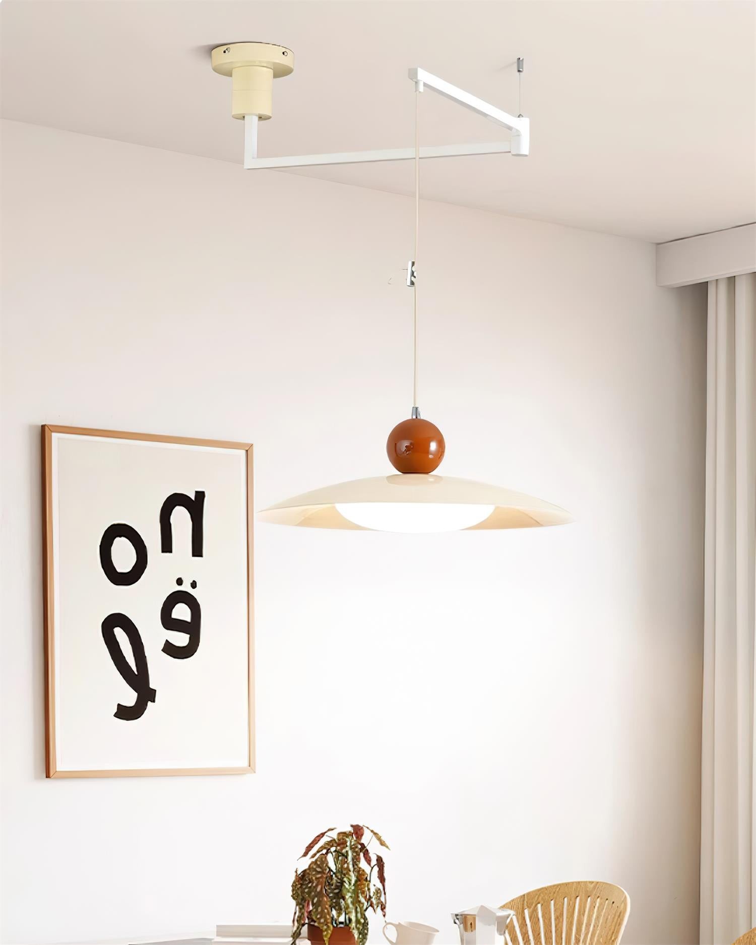 Nordic Flying Saucer Swing Arm Movable Pendant Light M111