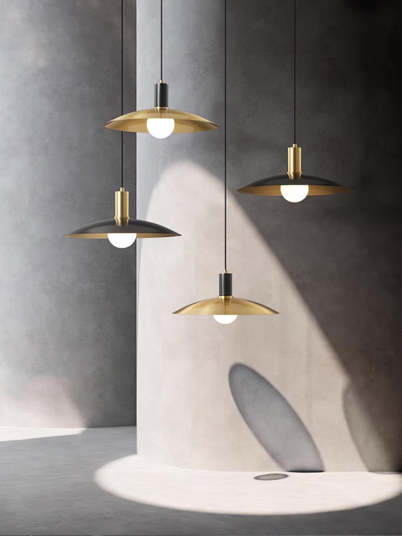 Brass Flared Pendant Lamp M469
