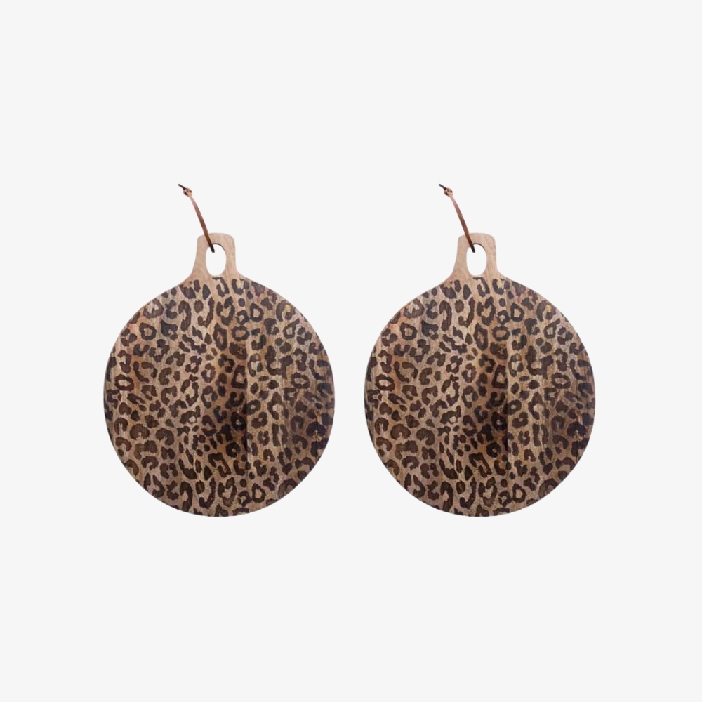Lepwood Round and Square Leopard Board – For Entertaining Guests T1163