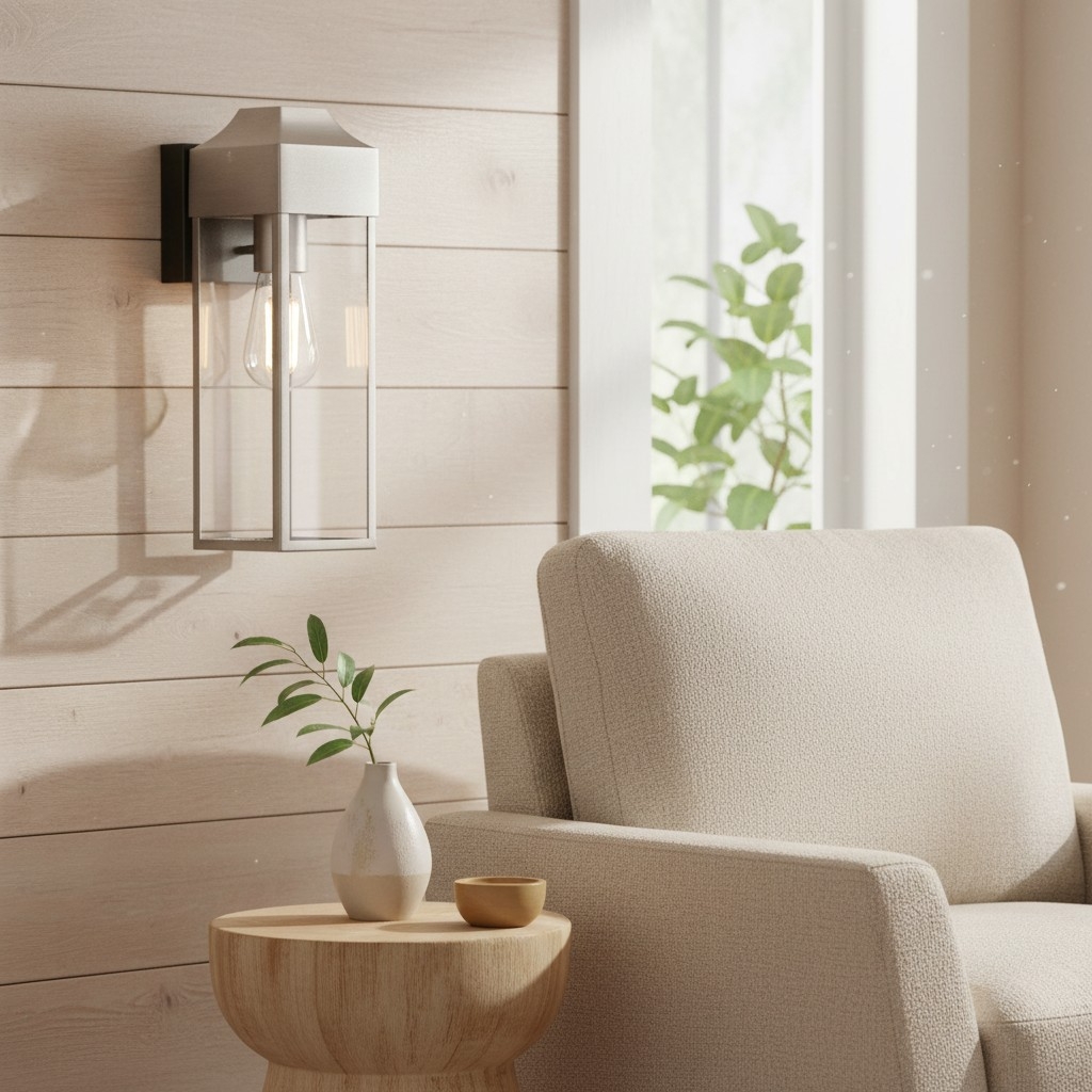 Georgon Exterior Wall Lantern Light - Clear Glass Shade, Classic Architectural Style for Outdoor Spaces T1005