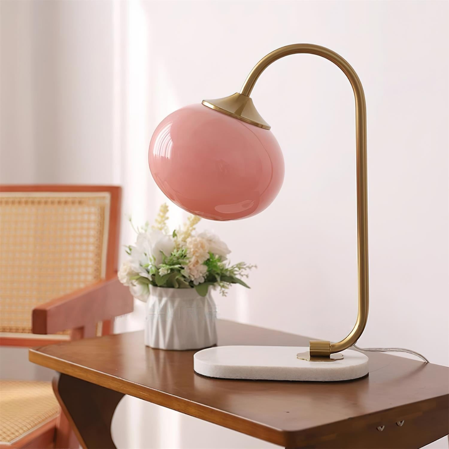 Nordic Mushroom Glass Bedside Table Lamp M236