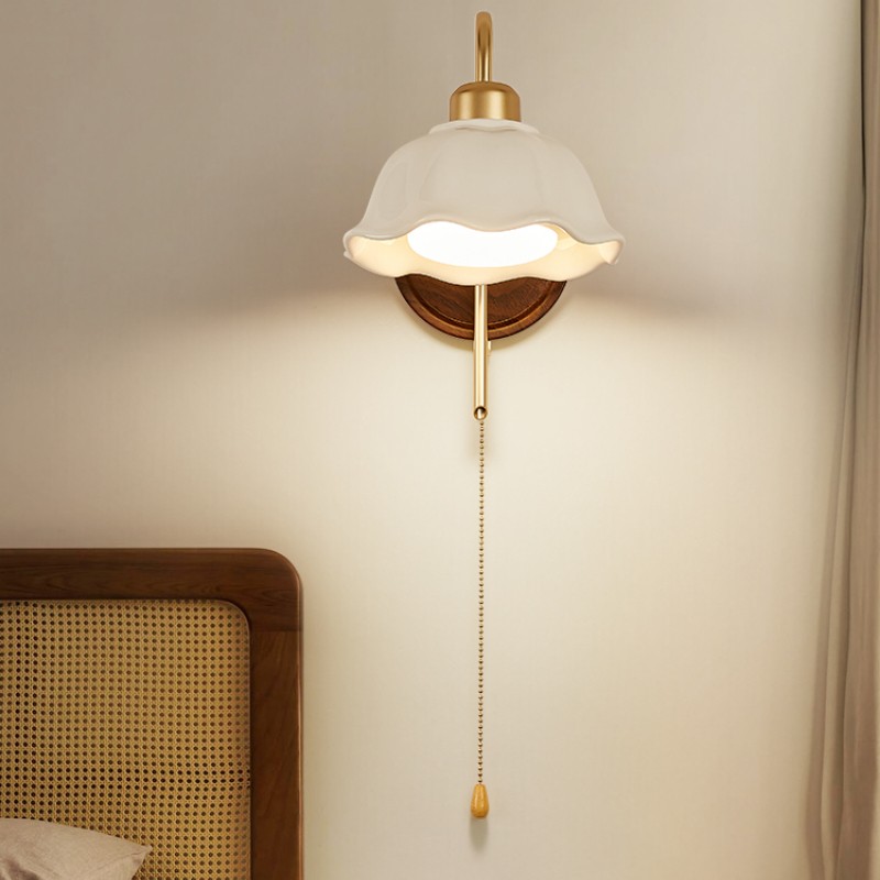 Wabi Sabi Style Ceramic Wall Lamp