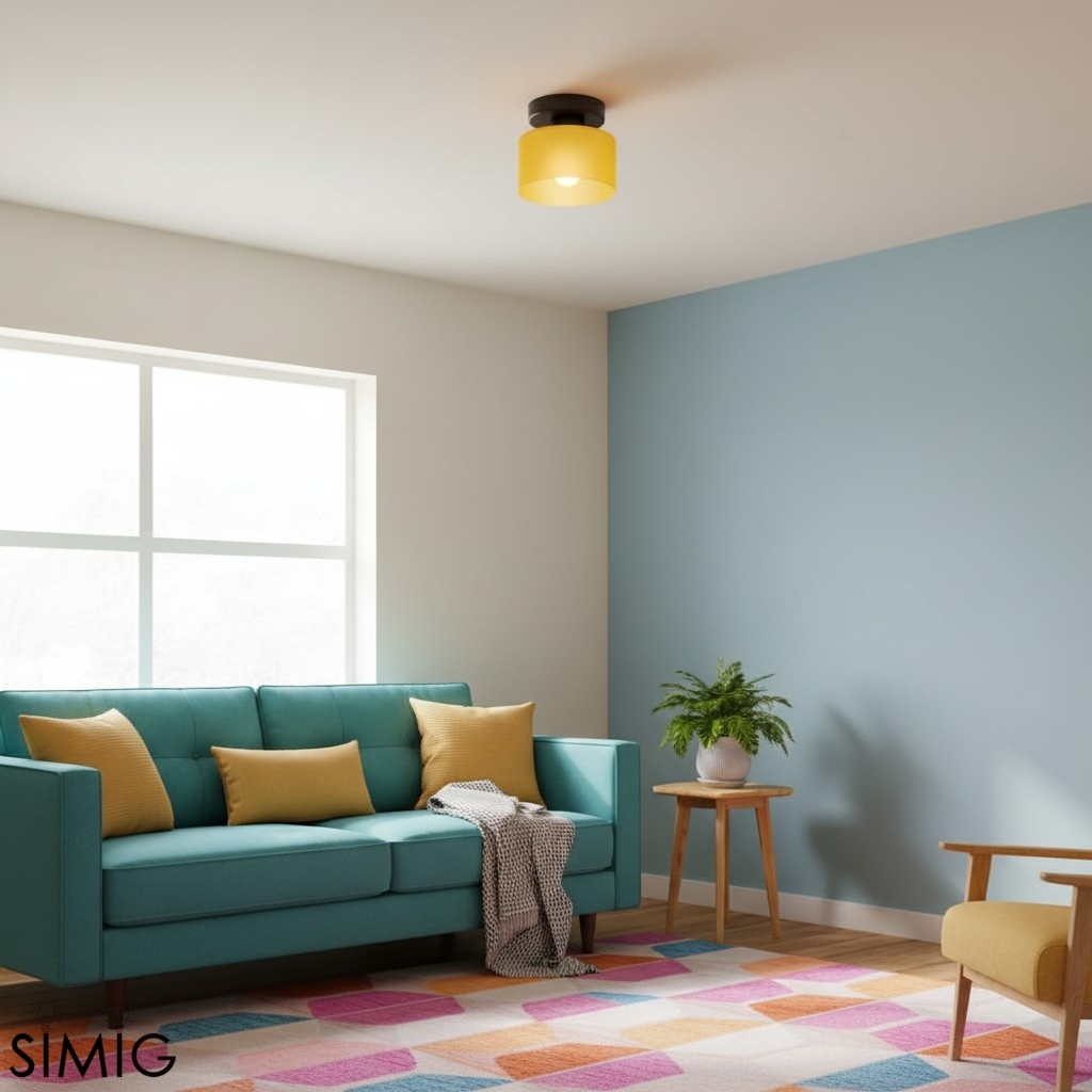 Moriglaze Cylinder Glass Ceiling Light – Minimalist Modern Fixture for Hallways T551
