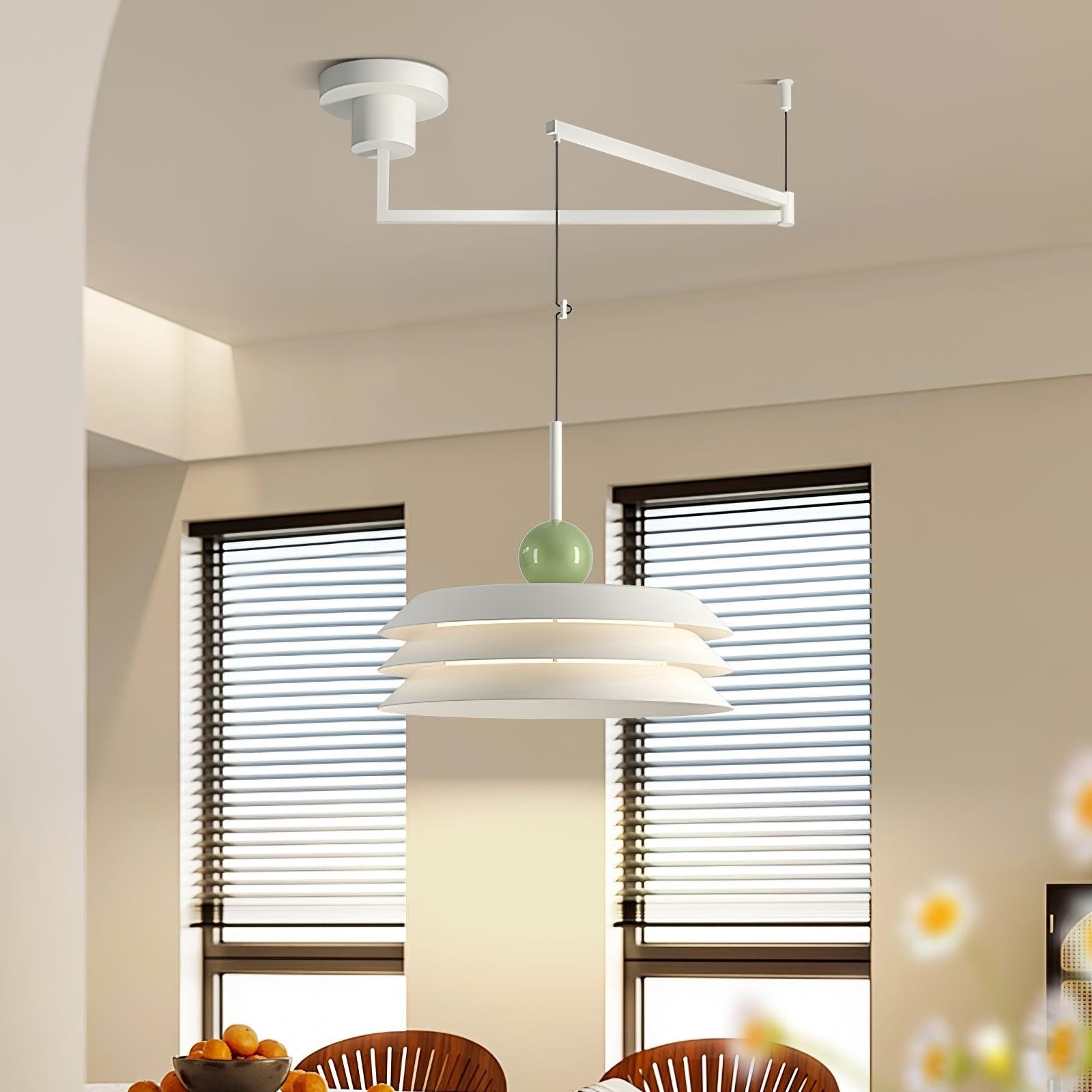 Nordic Creative Cream Style Multi-Layer Pendant Lamp For Living Room M345