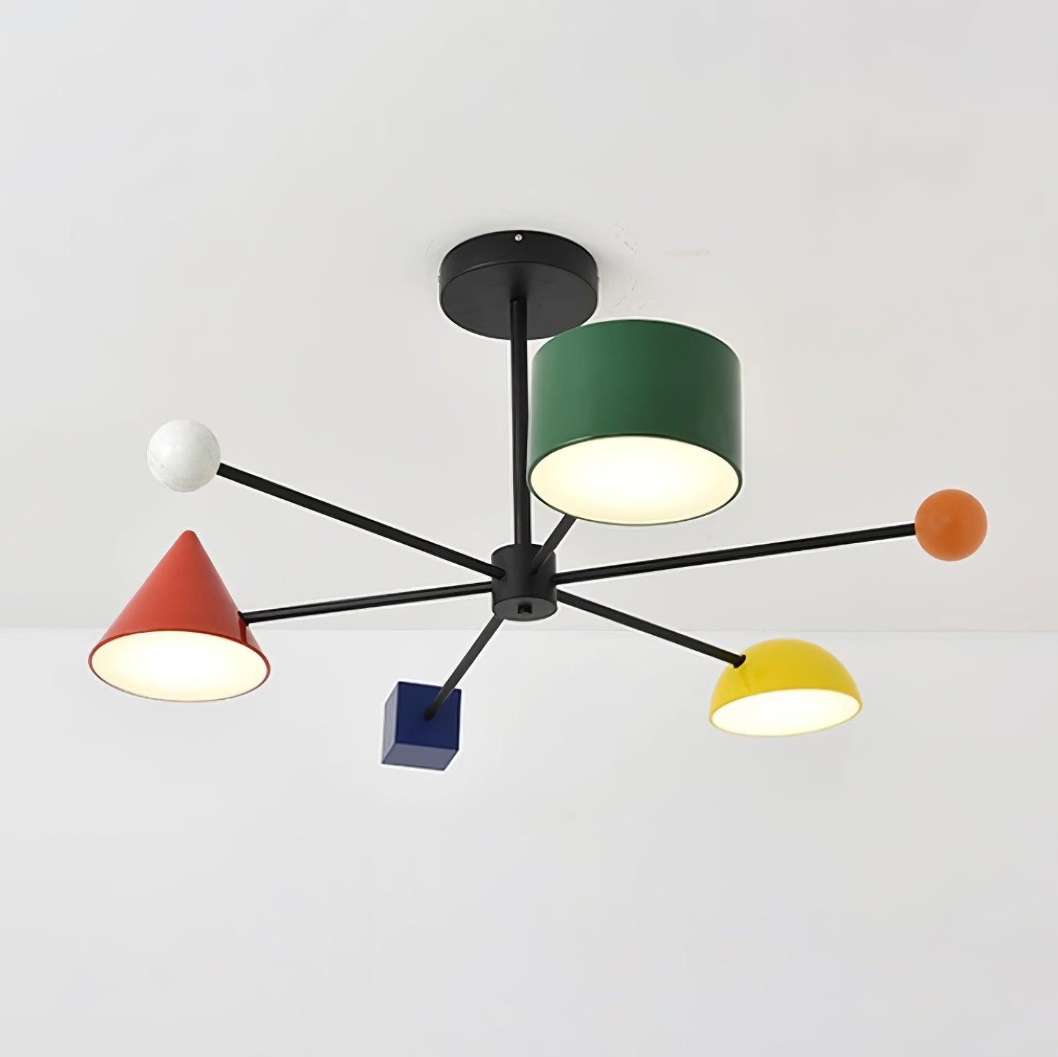 Geometric Colorful Ceiling Light M276