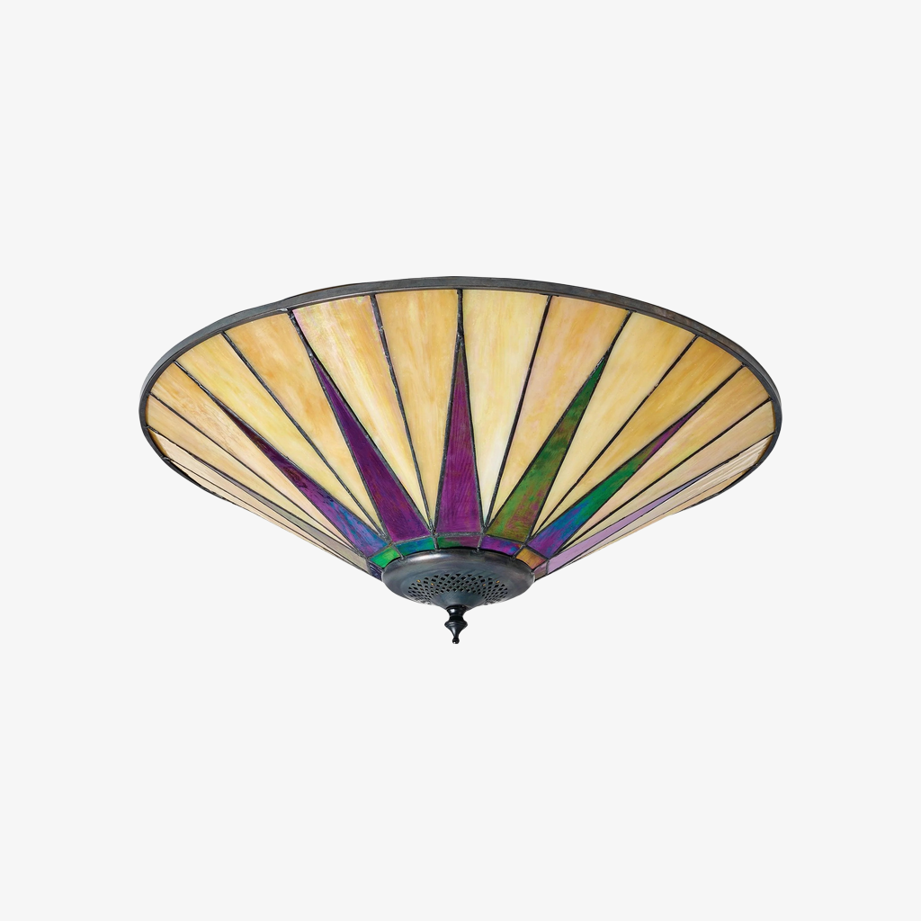 TF Dark Star Geometric Star Ceiling Light - Tiffany Style for Hallway T637