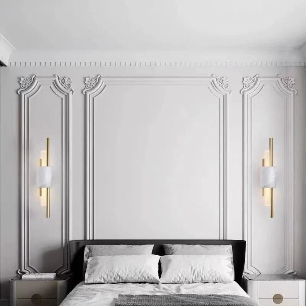 Refined Radiance Marble Accents Wall Light T2011