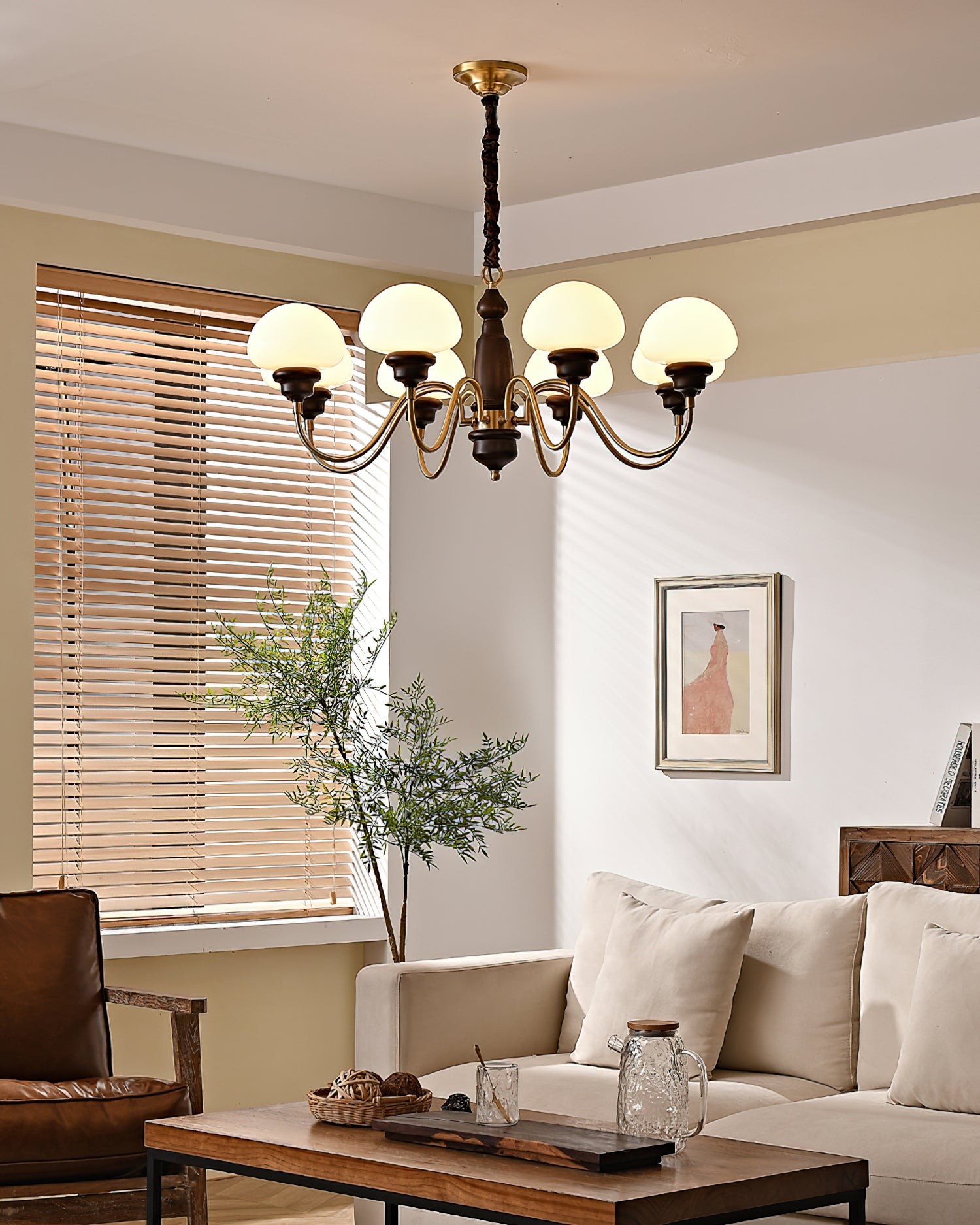 American Retro Mushroom Chandelier M130