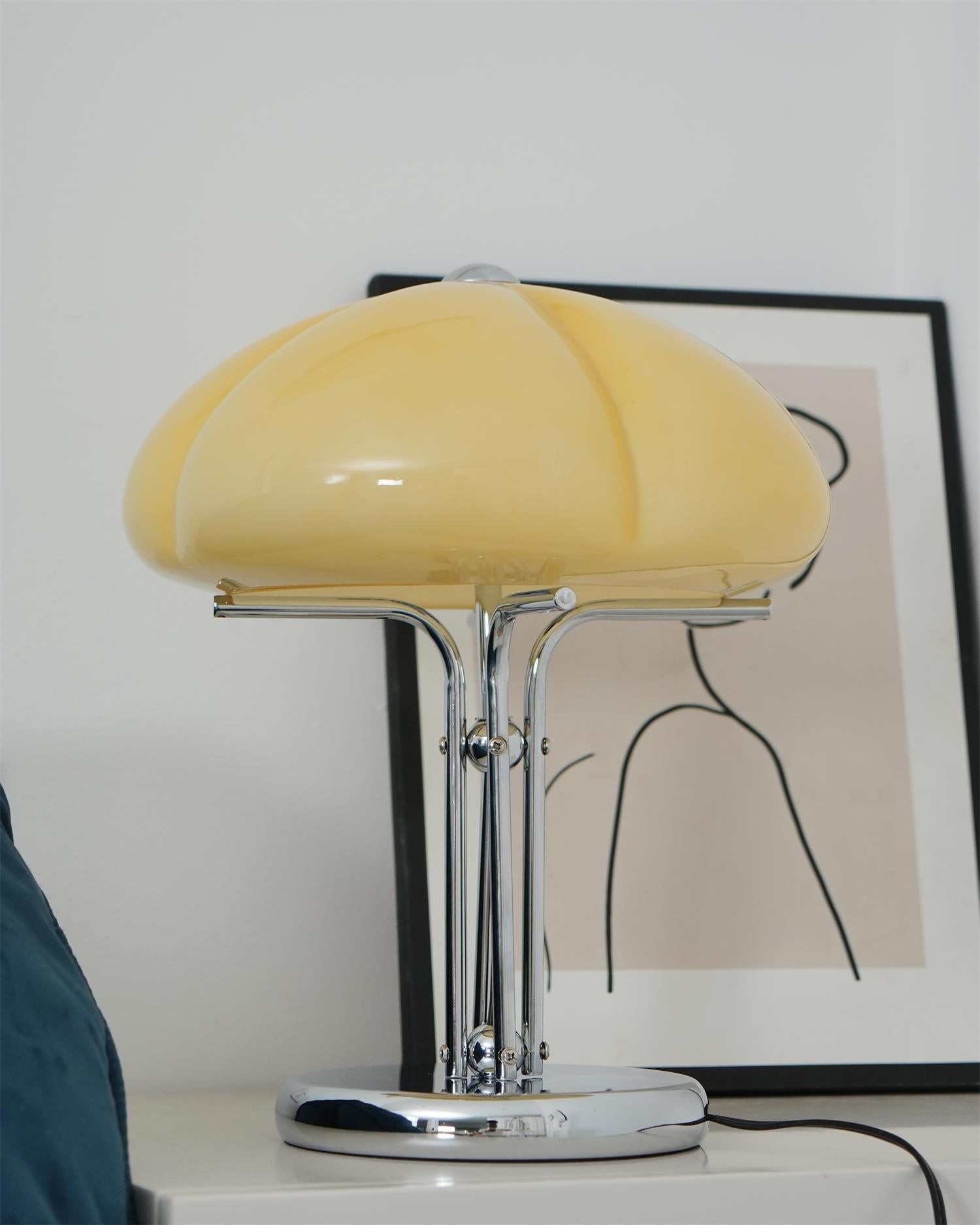 High-Grade Bedroom Bedside Mushroom Glass Table Lamp M175