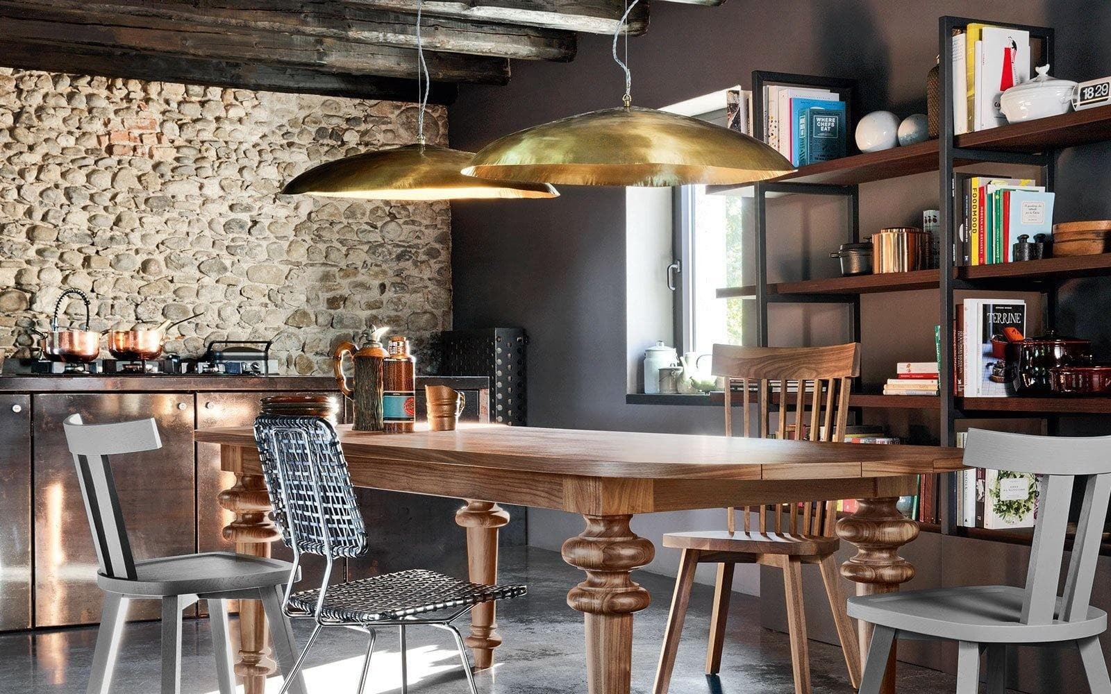 Hammered Brass Suspension Light T114