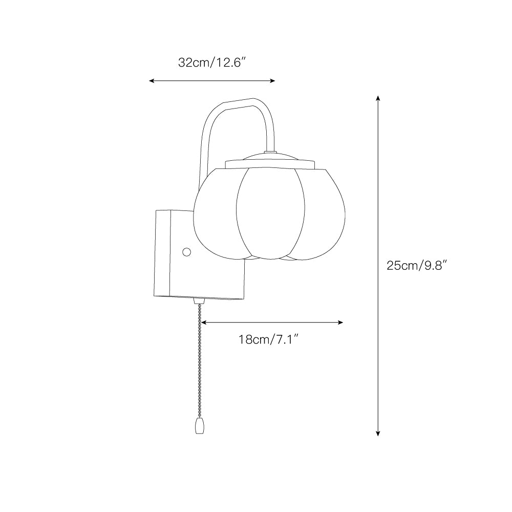 Kapok Flower Wall Lamp T1643