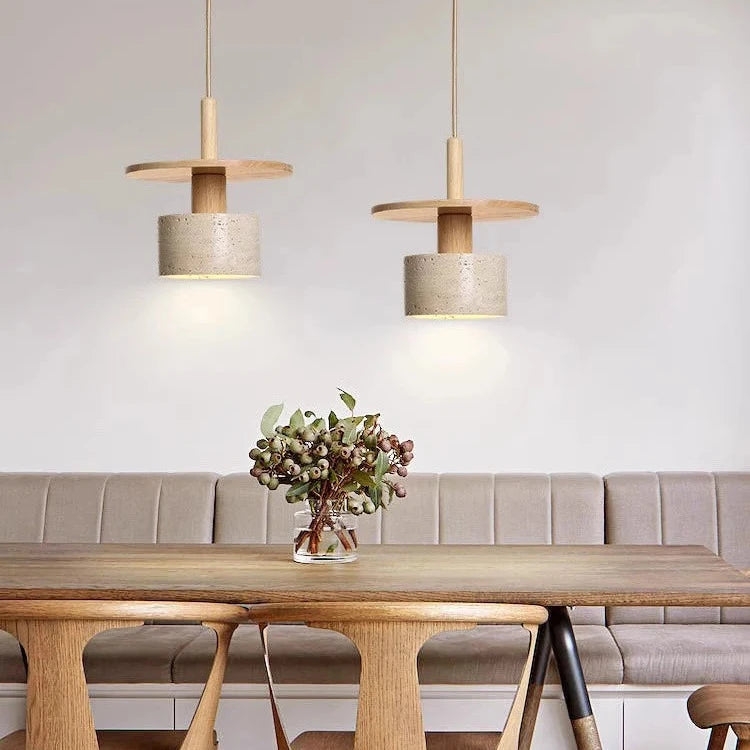 Travertine Vintage Retro Style Pendant Light T2148