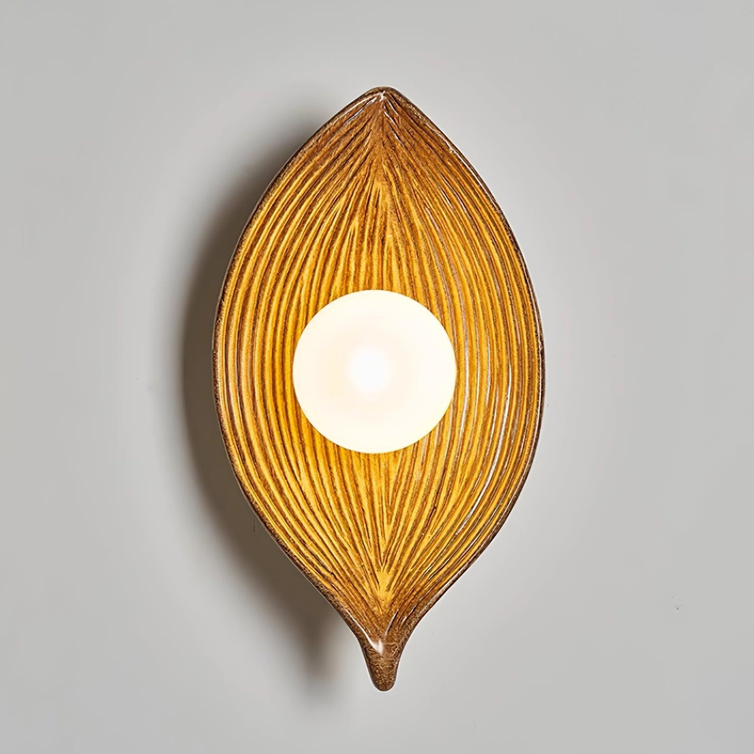 Contemporary Nordic Leaf Resin Wall Light M268