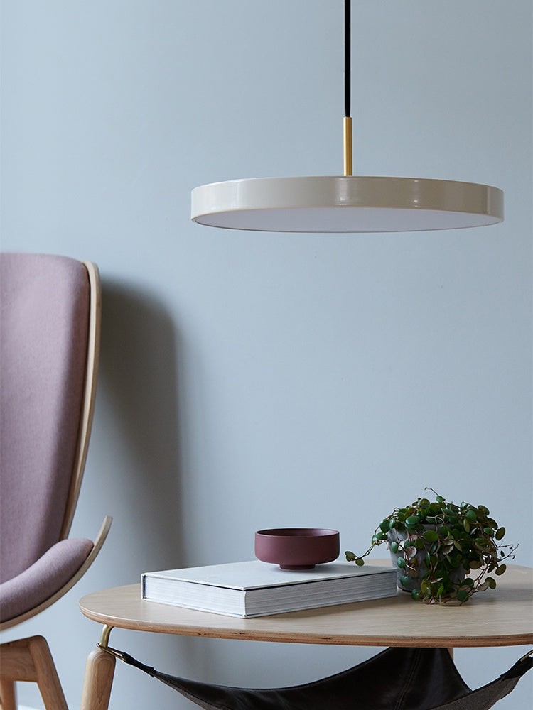 Modern Disc Pendant Light — Nordic Minimalist Fixture for Dining & Kitchen G102