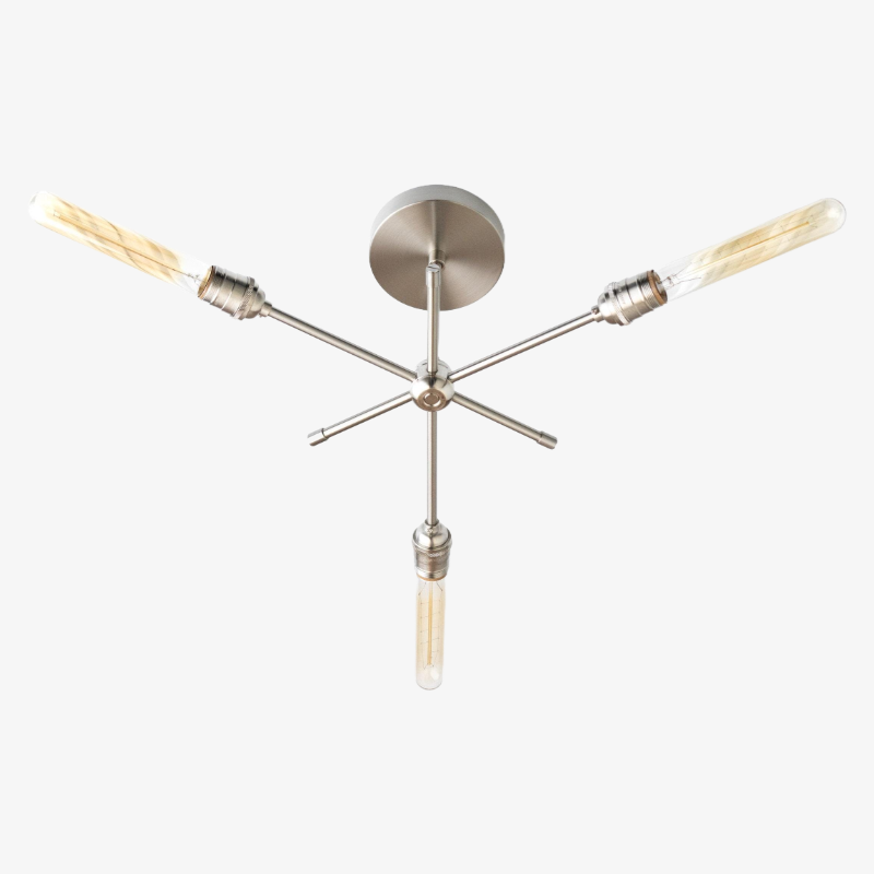 Mobilux Line Industrial Chandelier - Modern Ceiling Light Fixture for Home T331