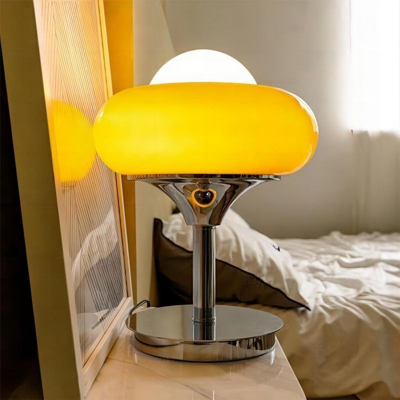 Bauhaus Glass Creative Egg Tart Table Lamp S141