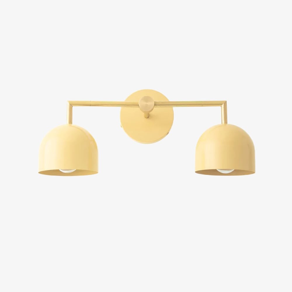 Metio Dome Farmhouse Wall Lamp - Metal Bathroom Mirror Sconce Light T450