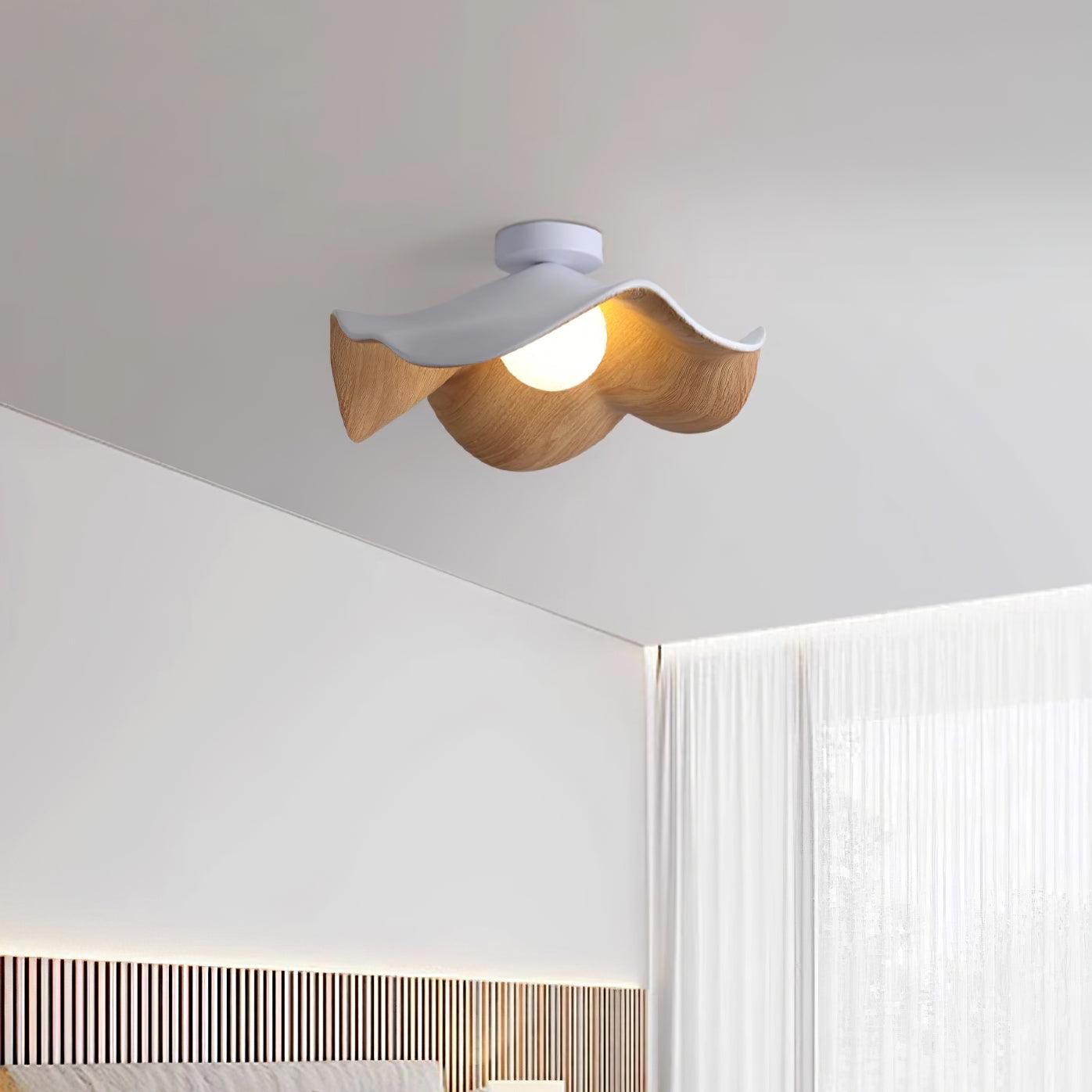 New Modern Simple Walnut Grain Ceiling Light M71