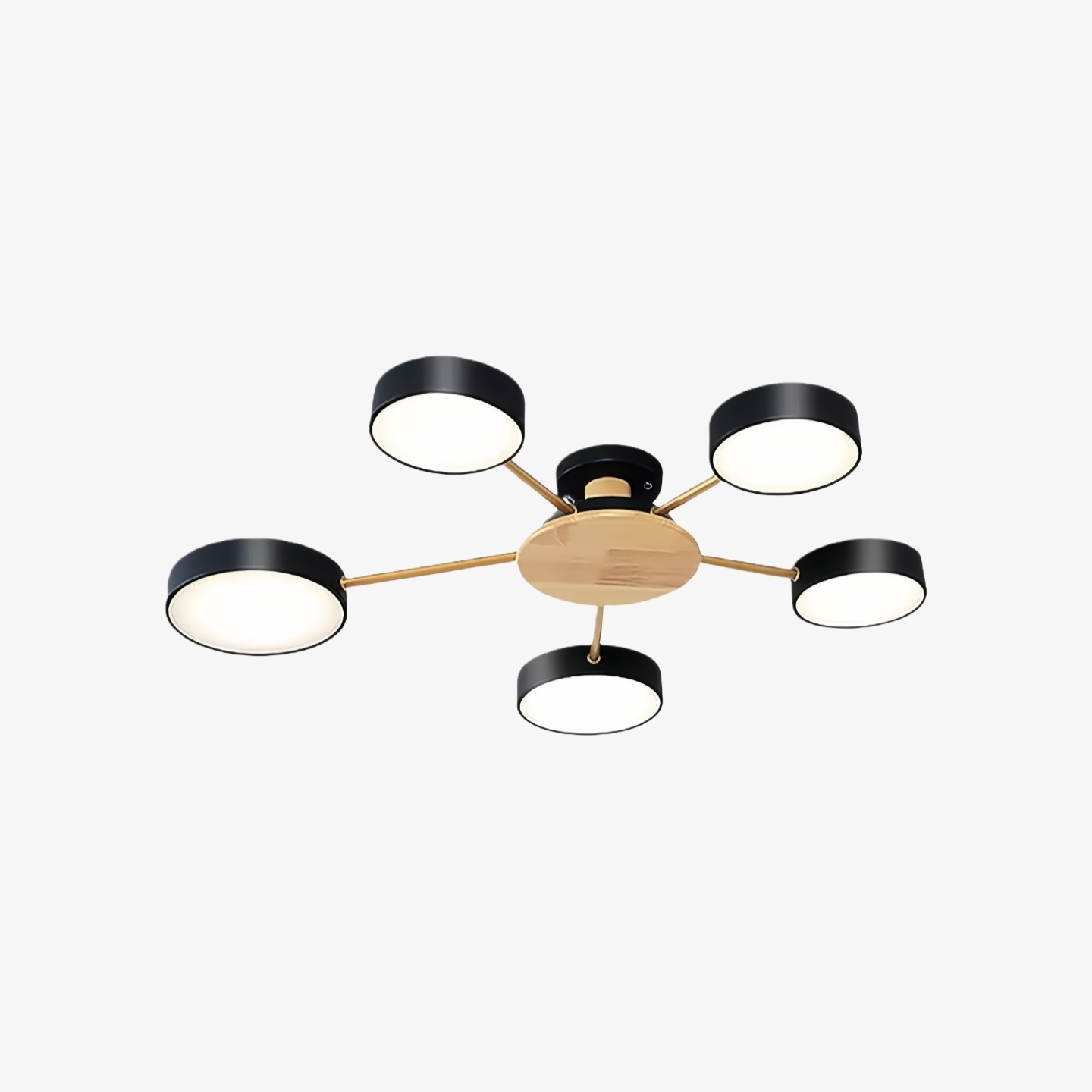 Stylish Wood-Branch Ceiling Lamp - LED Light for Dining Room and Living Room S378