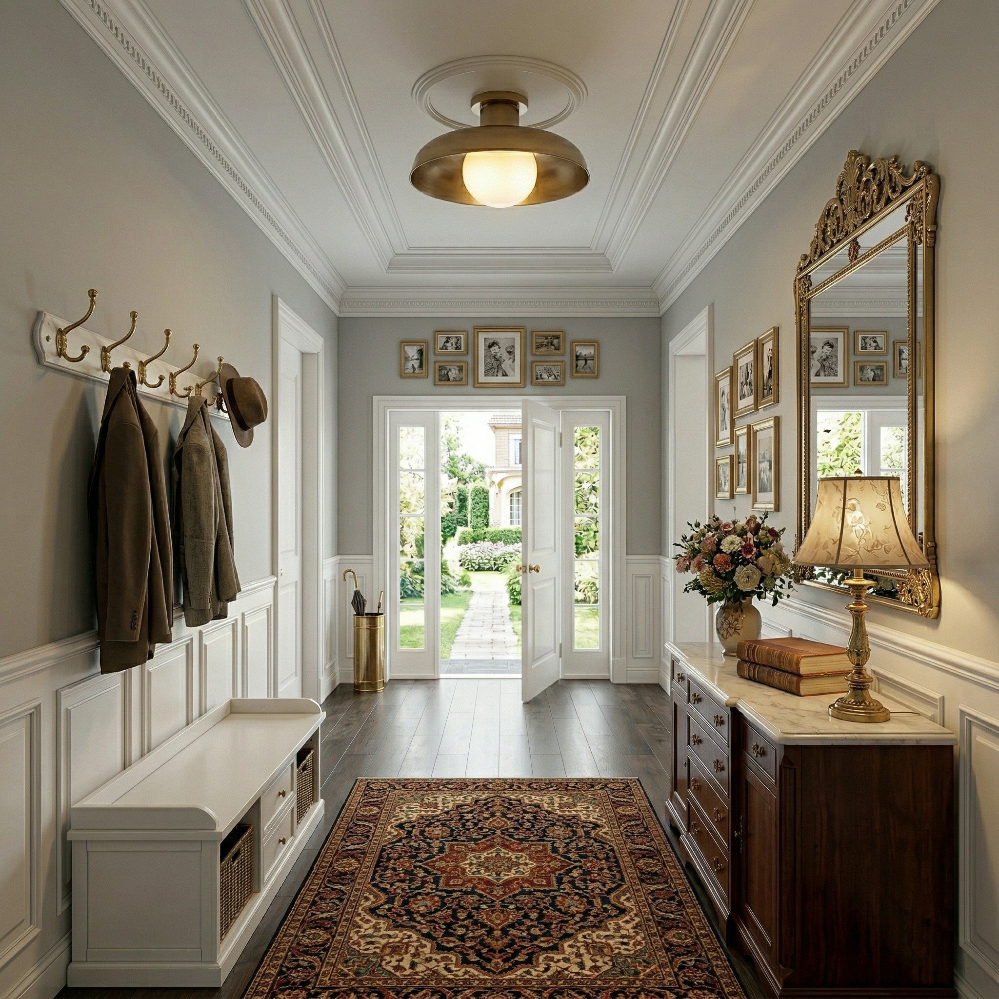 Cadence Semi Flush Ceiling Lamp T1846