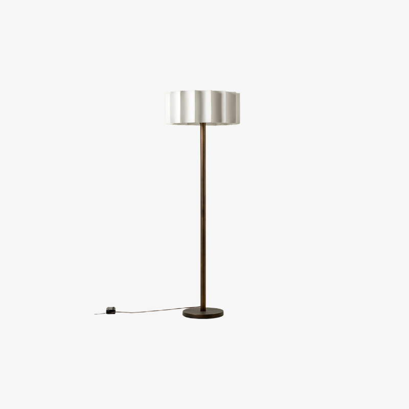 Cavilon Modern Floor Lamp - Slim Profile and Soft Shade Contemporary Metal Lighting for Bedroom T731