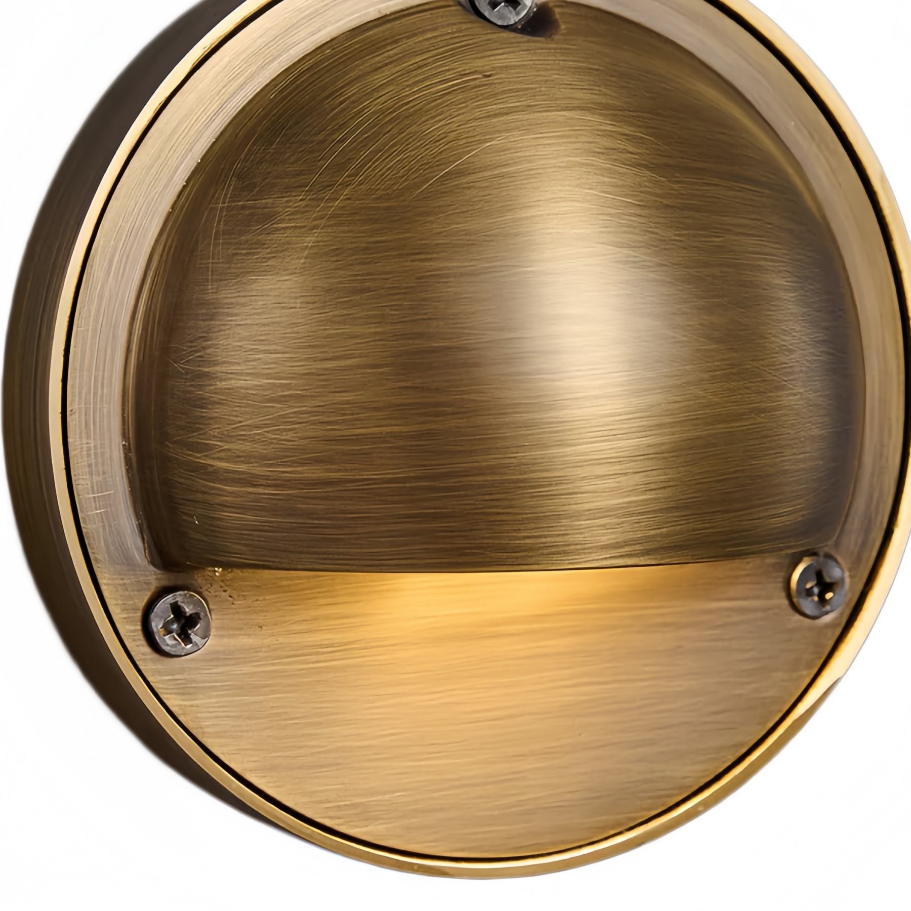 Ardelume Industrial Brass Wall Lamp - Weathered Metal Minimalist Indoor Sconce for Bedroom or Entryway T1207