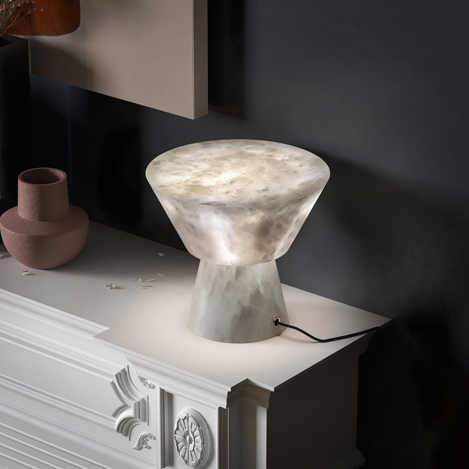 Beta Marble Alabaster Table Lamp T1610
