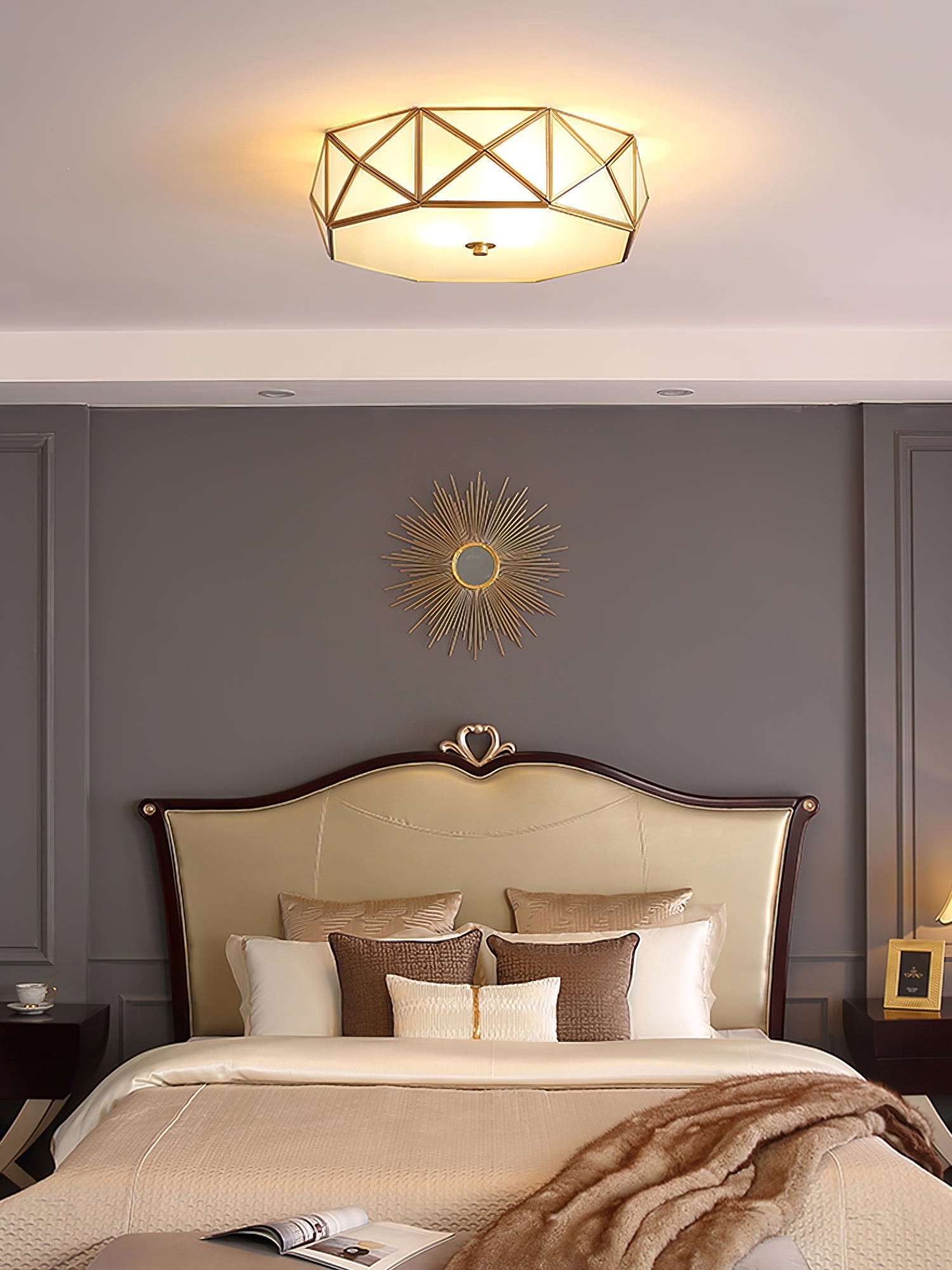 Geometric Shaped Flush Ceiling Light M452