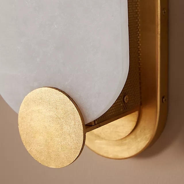 Albi Decorative Wall Sconce Ambient Diffused Glow - Artful Carved Aesthetic Dining Room Corridor T713