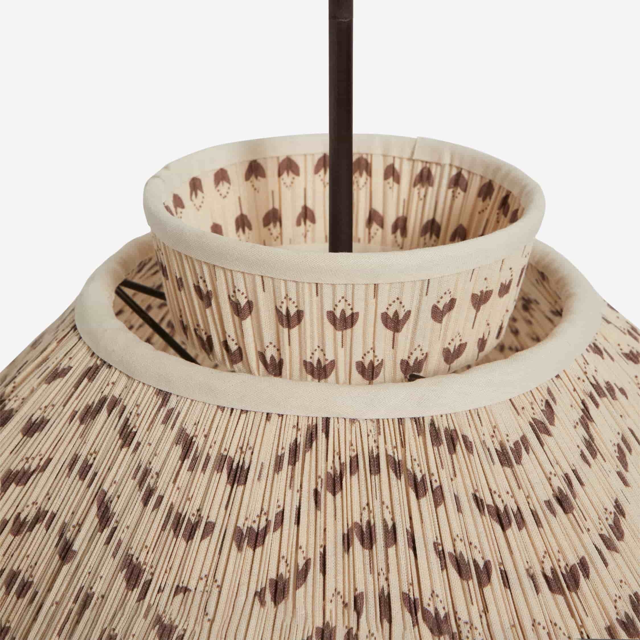 Florevian Modern Linen Pendant Lamp - Art-Inspired Statement Lighting for Dining Space T684