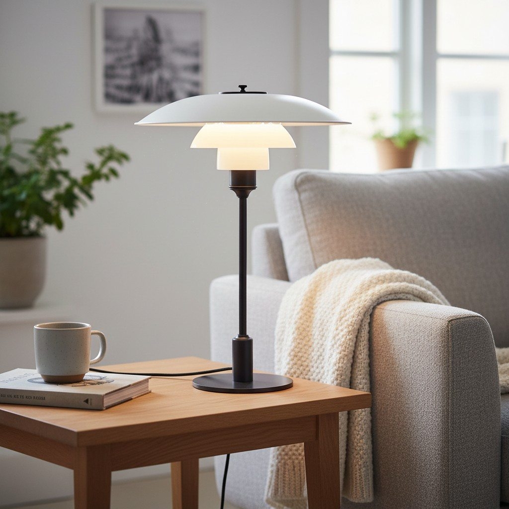 Layora Multilayer Glass Table Lamp - Modern Lighting Fixture Metal Style for Living Room T1178