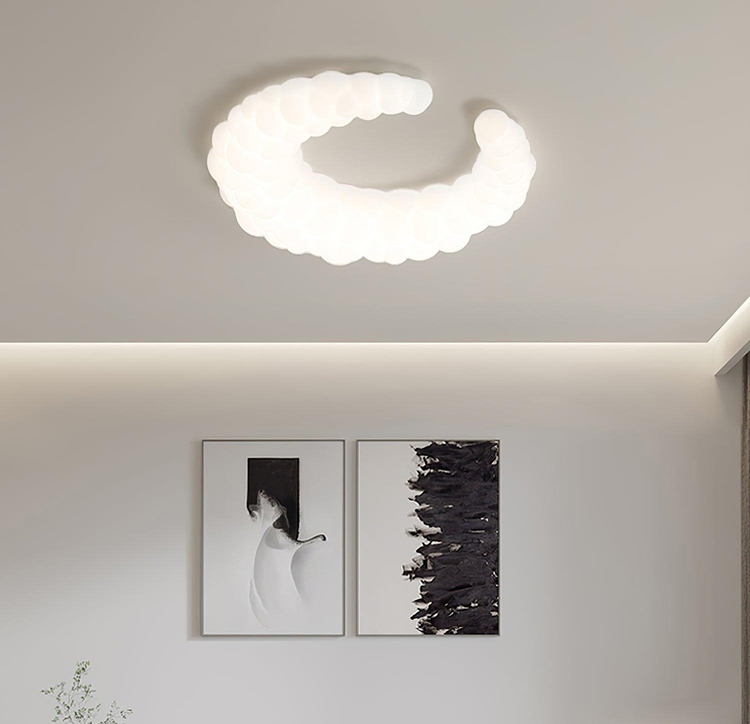 Cream Style Moon Ceiling Lamp M478