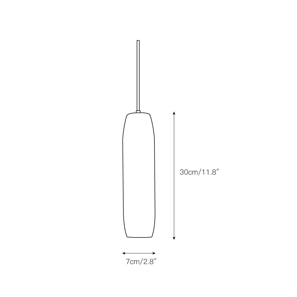 Alabaster Flute Pendant Light T1660