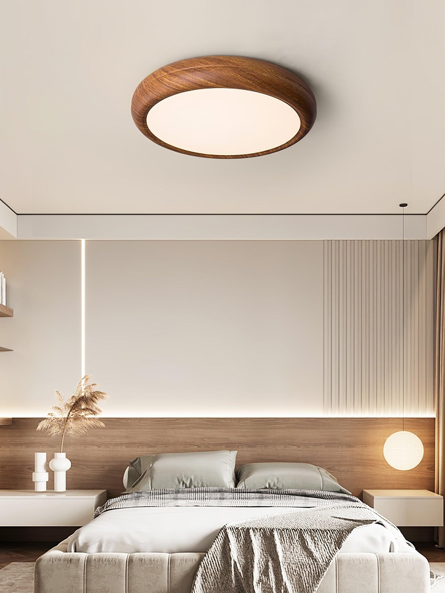 Wood Grain Round Ceiling Lamp M196