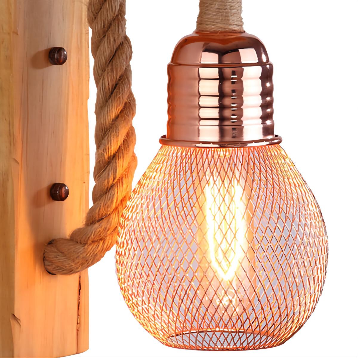 Hemp Rope Wall Lamp
