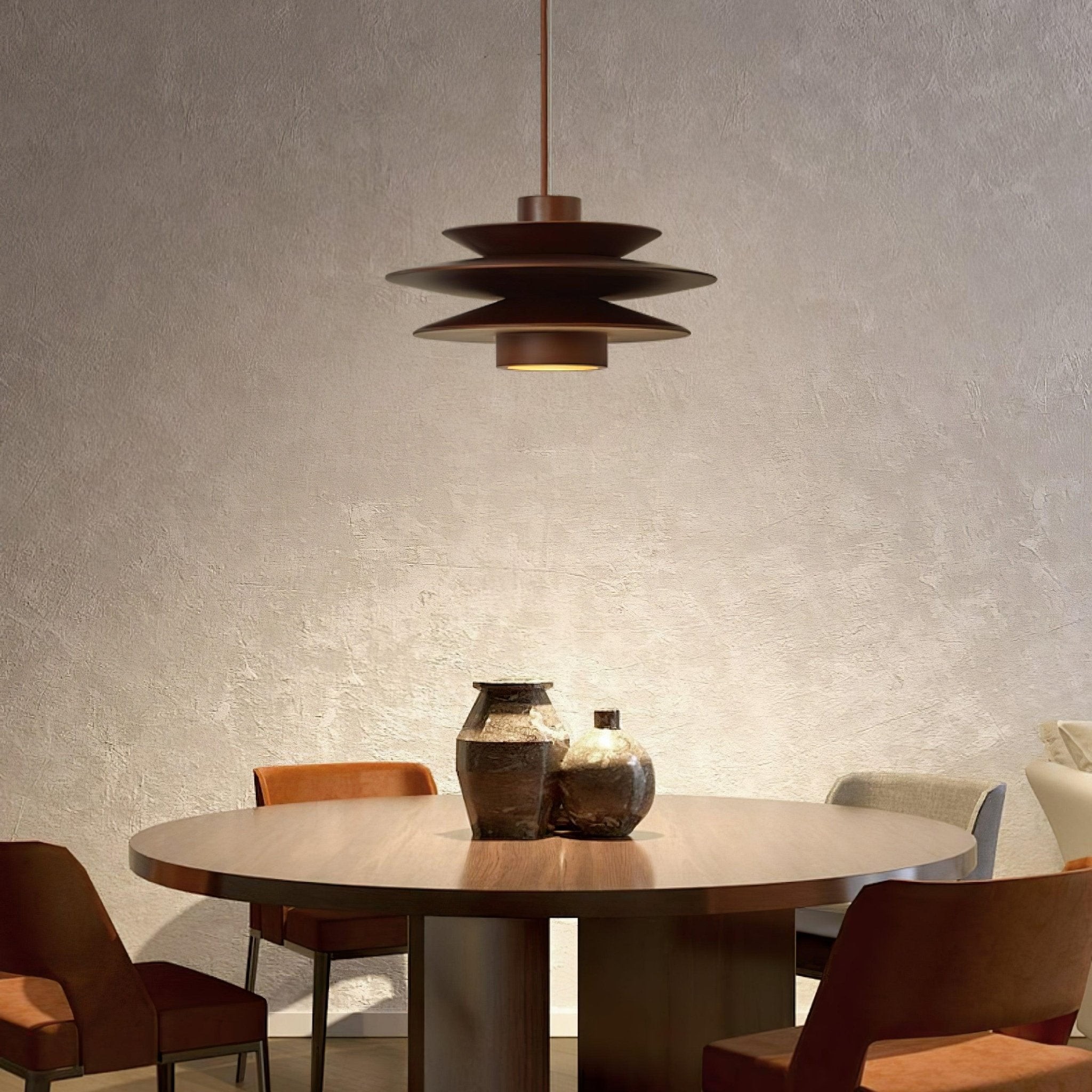 Multi Tiered Disc Pendant Lamp M381