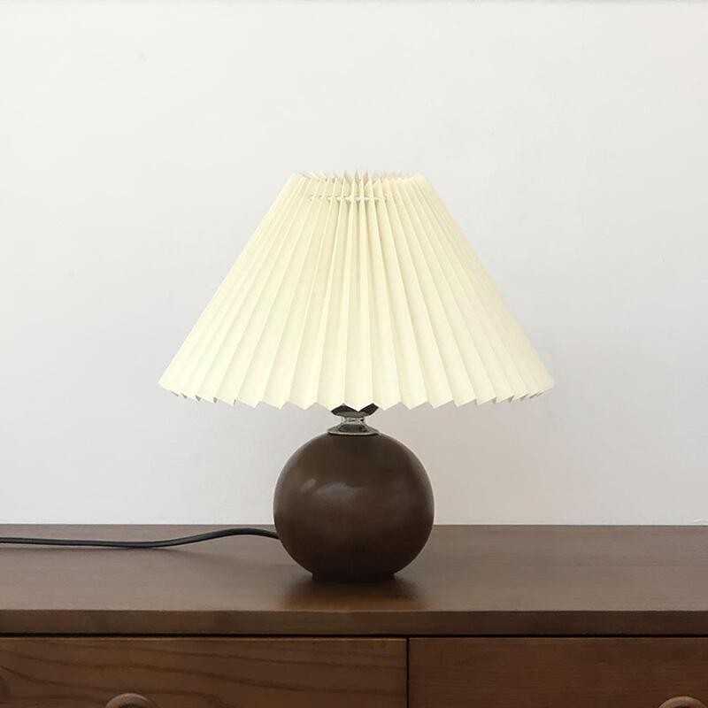 Modern Pleated Table Lamp Beside Lamp
