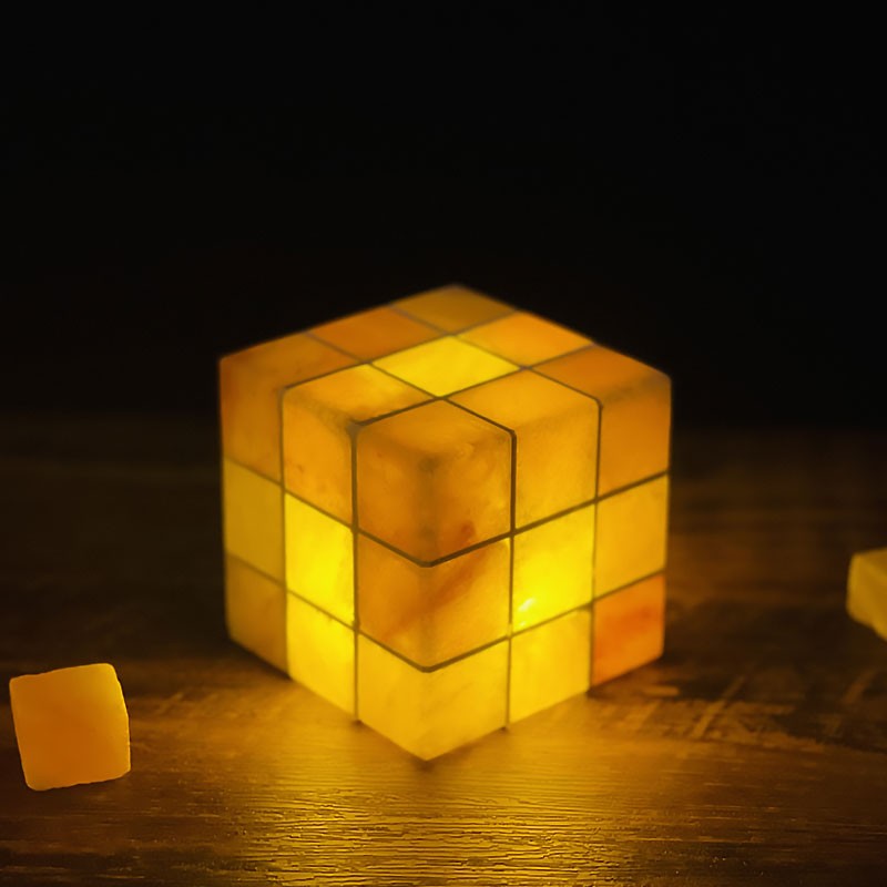 Cube Rechargeable Salt Mineral Night Light