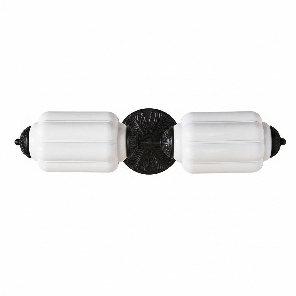 Eloise Vintage Glass Sconce - Brass Wall Light for Living Room and Bedroom G51