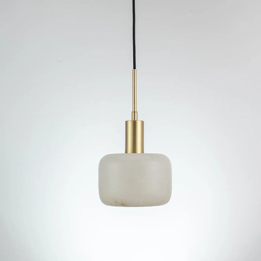 Velia Acorn Alabaster Minimalist Pendant Light T2168